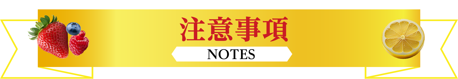 注意事項